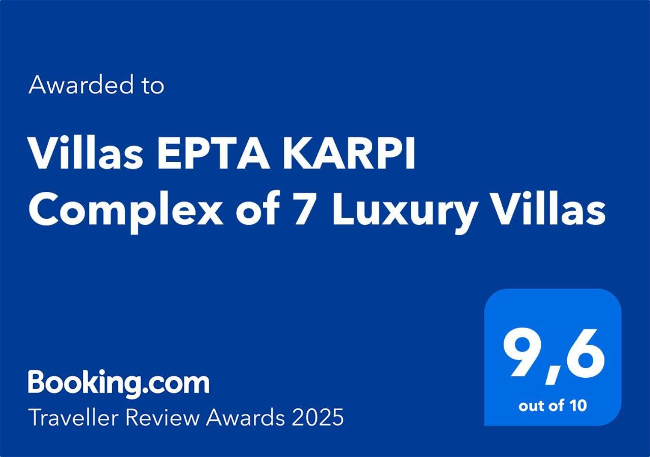 Villas Epta Karpi Complex Of 7 Luxury Villas Skriperon Luaran gambar